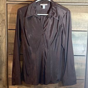 Shimmer material blouse